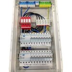 Tableau �lectrique - hager - va48cn - 4 rang�es - 39 modules - pr� - �quip�