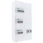 Tableau �lectrique pr� - �quip� 3 rang�es - siemens - 3id 40a 10 disjoncteur