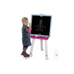 Tableau enfant - smoby - la reine des neiges - ardoise double face - stabilit�