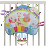 Tableau dveil interactif multifonctions - vulli - sophie la girafe - 6 bruits danimaux - 6 mlodies ...