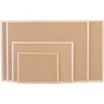 Tableau en li�ge - magnetoplan - 600x400 mm - cadre en bois - mat�riel de montage inclus - beige