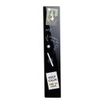 Relaxdays tableau magntique panneau d?affichage pense - bte 3 aimants verre 15x80 cm noir