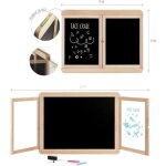 Tableau mural triptyque - jeujura - ardoise craie 2 volets face blanche et craie