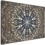 Tableau zen oriental flowers (1 part) narrow brown 120x80 cm - tableau deco