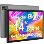 Ohaanyy tablette 14 pouces android 13 6gb + 128gb wi - fi 5 512g tf card support 8core 10000mah