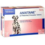 Tablette anxitane - virbac - chiens de plus de 10 kg - paquet de 30 - relaxation - anti - stress