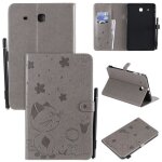 Tablette coque samsung galaxy tab e 9. 6 sm - t560 - t561 �tui � rabat durable pu cuir antichoc portefeuille ...