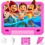 Tablette enfants - ouzrs - 8 pouces - android 12 - 4go ram - 128go rom - rose