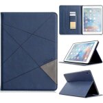 Tablette etui pour apple ipad air 2 - ipad 6 9. 7 bleu pu cuir pochette flip - housse carte slots Tablette etui pour apple ipad air 2 - ipad 6 9. 7 bleu pu cuir pochette flip - housse carte slots