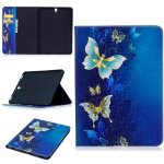 Tablette etui samsung galaxy tab s3 9. 7? t820 t825 papillon pu cuir pochette flip - housse carte slots ...