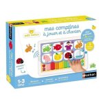 Tablette interactive bebe 1 - 3 ans - 3 modes : 8 chansons comptines piano questions - jeu parlant musical ...
