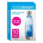 Tablettes de nettoyage sodastream - nettoie et assainit vos bouteilles de gaz�ification - x10
