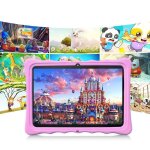 Tablette tactile enfant uverbon double sim wifi 10. 1 pouces 4g avec logiciel ducatif et tui  lpreuve ...