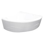 Ondee - tablier de baignoire fany - tablier motif vague 140x140cm - abs - blanc