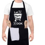 Tablier de cuisine pour homme Étanche réglable tablier barbecue avec poches idée cadeau fête des pères ... Tablier de cuisine pour homme Étanche réglable tablier barbecue avec poches idée cadeau fête des pères ...