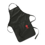 Tablier avec sangle ajustable - weber - noir - prot�ge vos v�tements pendant la cuisson