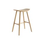 Miliboo - tabouret de bar design bois clair h65 cm demory