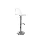 Tabouret de bar design transparent galileo - miliboo - contemporain - rsistant aux chocs - mtal chrom ...