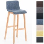 Tabouret de bar hoover en tissu - clp - chaise haute de bar ergonomique - bleu - contemporain