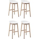 Lot de tabourets de bar en bois 65cm riva