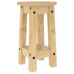 Tabourets de bar - mothinessto - lot de 2 - bois massif de pin - 30 x 505 cm - 110 kg max