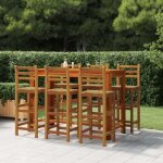 Tabourets de bar - mothinessto - ly0923 - bois dacacia massif - lot de 6 - 75 cm de hauteur