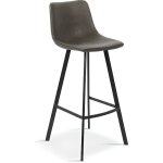Tabouret de bar ozan pu gris - gris