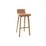 Tabouret / chaise de bar design bois naturel scandinave baltik - miliboo - l43xp45xh87 - beige - avec ...