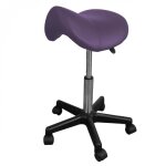 Tabouret ergonomique selle de cheval à roulettes réglable en hauteur de 49. 5 à 68 cm et pivotable à ... Tabouret ergonomique selle de cheval à roulettes réglable en hauteur de 49. 5 à 68 cm et pivotable à ...