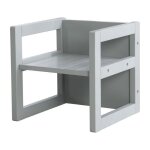 Tabouret �volutif enfant - roba - 3 hauteurs - style campagne - gris