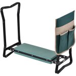 Tabouret de jardin pliable agenouilloir de jardin avec coussin et pochette de rangement - outsunny - ...