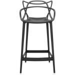 Tabouret kartell masters - noir - 50 x 50 x 99 cm - plastique - contemporain - design