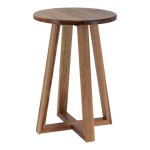 Tabouret pieds et plateau acacia - acacia - tendance