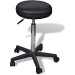 Tabouret rond  roulette - hauteur rglable - h 65 - 98 cm - style contemporain - pivotable  360 - tabouret ...