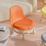 Tabouret  roulettes basse hauteur - mxzzand - pour enfants avec dossier - roues universelles - compact ...