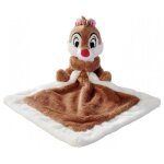 Tac ecureuil brun grand doudou plat lange brun 21 x 21 cm - set peluche collection tic et tac + carte ...