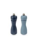 Duo de moulins à poivre et à sel - peugeot - tahiti - bois pefc - 15 cm - bleu azur et bleu nuit Duo de moulins à poivre et à sel - peugeot - tahiti - bois pefc - 15 cm - bleu azur et bleu nuit