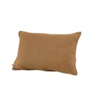 Taie doreiller gaze de coton 50 x 70 cm gaia - leffet papillon - rectangulaire - marron - naturelle