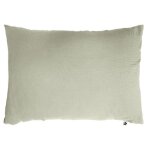 Taie doreiller gaze de coton vert deau - housse de r�ve - 50x70 cm - naturelle - rectangulaire - uni