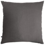 Taie doreiller - housse de r�ve - gaze de coton granit - carr� - 60x60 cm - anthracite - gris - uni