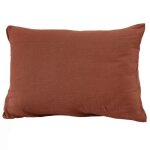 Taie doreiller 50x70 cm gaze de coton terracotta