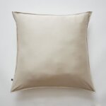 Taie doreiller 63 x 63 cm satin de bambou salomé naturel Taie doreiller 63 x 63 cm satin de bambou salomé naturel