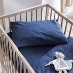 Taie doreiller bb coton lav 40x60 - someo bleu marine - someo
