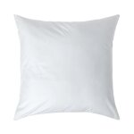 Taie doreiller - coton �gyptien - 60 x 60 cm - blanc - hypoallerg�nique - 200 fils