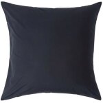 Taie doreiller - coton �gyptien - noir - 60 x 60 cm - hypoallerg�nique - douceur