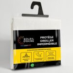 Taie protge oreiller 50x70 cm eponge impermable