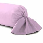 Taie de traversin - homerokk - 45x135 cm - 100% coton - rose - tissu r�sistant