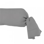 Taie de traversin en coton 45x185 cm percale gris par soleil docre