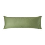 Taie de traversin - coton bio - vert mousse - 50 x 140 cm - lavable - chic