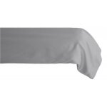 Taie de traversin percale pur coton peigné longues fibres 80 fils / cm² vent du sud - acier - 43 x 195 ... Taie de traversin percale pur coton peigné longues fibres 80 fils / cm² vent du sud - acier - 43 x 195 ...